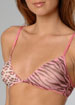 Tommy Hilfiger Leopard and Zebra moulded triangular bra