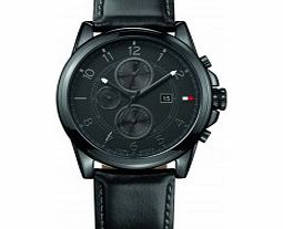 Tommy Hilfiger Mens Black Bayside Chronograph