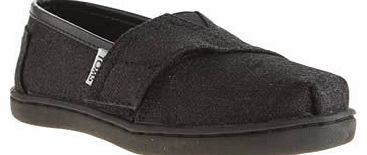 Toms kids toms black glimmer girls toddler 8209737070