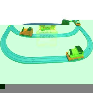 Tomy Thomas Motor Road and Rail Pull Back N Go Train Set