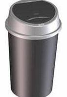 TONTARELLI BLACK TOUCH TOP BIN / DUSTBIN / RUBBISH BIN / KITCHEN / HOME / PLASTIC.