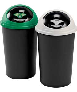 Tontarelli Tontareli 25 Litre Recycle Bin Twin Set