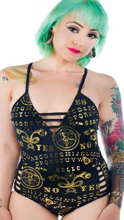 Ouija Sacrifice Swimsuit - Size: S WSWF-T-OUIJA