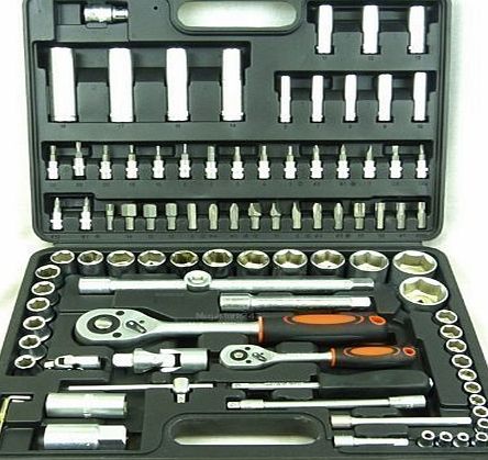 Tooltime 94PC SOCKETS 1/2``   1/4`` DR CHROME VANADIUM SOCKET SET