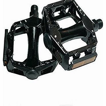 TOP-MAX 9/16`` Alloy Cycling Flat-Platform Pedals MTB BMX Bicycle Black