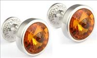 Topaz Crystal Goblet Cufflinks by Mousie Bean