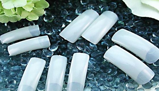 topnail Natural Cream False Half Style Nail Acrylic Artificial Art Nails Tips 500 Pcs Full Well