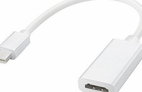 Topop Mini DisplayPort to HDMI, Topop Thunderbolt Mini DP to HDMI HD TV AV Cable Adapter Audio Video Converter for Apple Macbook Pro, Macbook Air, iMac, Mac Mini, Microsoft Surface Pro / Pro 2/3 Pro, Lenovo