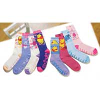 Totes Ladies Winnie the Pooh Slipper Sox Per Pair - Various Colours