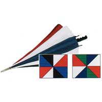 port Golfing Umbrella White, Black, Royal and Red