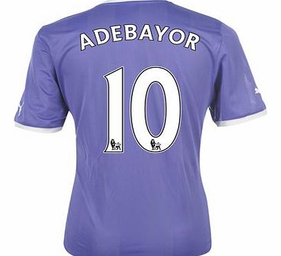 Tottenham Away Shirt Adidas 2011-12 Tottenham Away Football Shirt (Adebayor