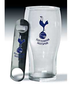 Hotspurs Pint Glass and Bottle Opener