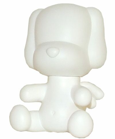 Toy2r 3.5 Baby Qee DIY Angel Dog White