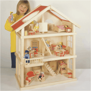 Large Wooden Dolls House