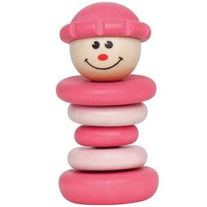 Pink Wooden Hape Friend Rattle