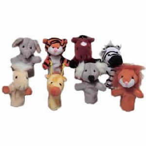 Set of Wild Animal Finger Puppets