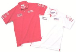 Toyota Sponsor Logo Polo Shirt Red