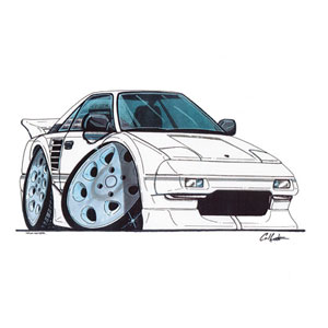 MR2 Mk1 - White T-shirt