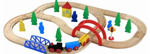 Wooden Train Set (40 Pieces)