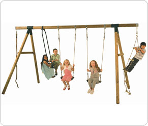 Plum Orangutan Swing Set