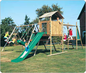 Sherwood Tower Triple Swing Set