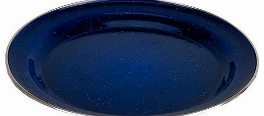 Trail Enamel Camping Plate - Blue