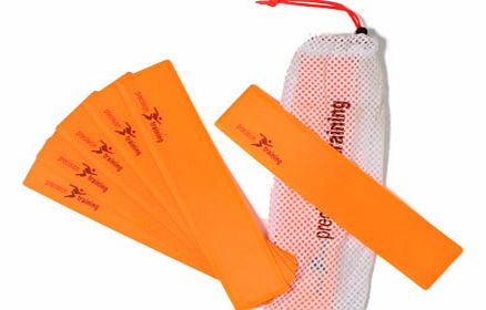  Rectangular Markers Orange - Set of 10