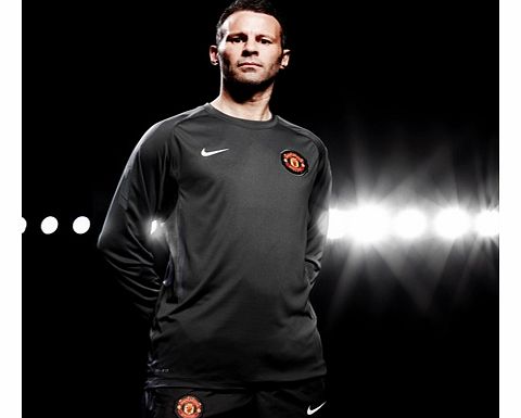 Nike 2010-11 Man Utd Nike Midlayer Training Top (Black)