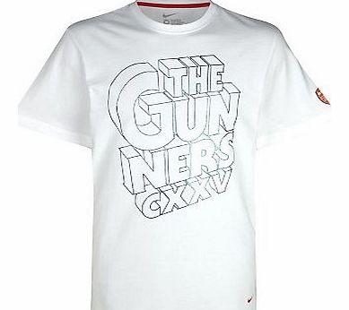 Nike 2011-12 Arsenal Nike Core Tee (White)