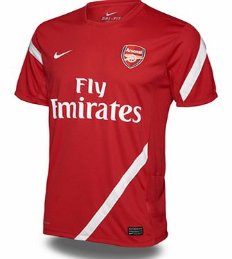 Training Wear Nike 2011-12 Arsenal Nike Training Shirt (Red) - Kids