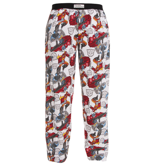 Transformers Autobots White Lounge Pants