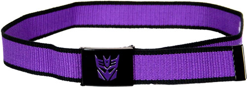 Transformers Decepticon Canvas Belt