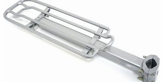 Aluminium Seat Post Carrier Pannier Rack Silver