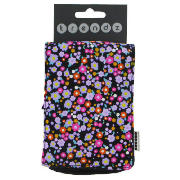 Trendz Black Ditsy Pattern Universal Mobile Pouch