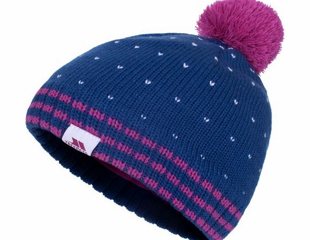 Trespass Girls Genie Hat - Dark Blue, Age 8-10