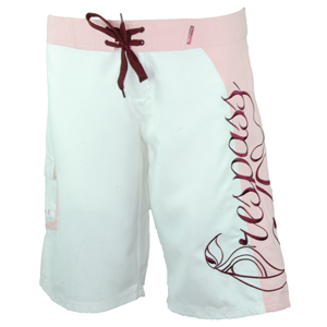 Ladies Trespass Dasilami Boardshort. White