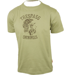 Mens Trespass Barron T-Shirt. Mushroom