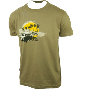 Mens Trespass Juggernaut T-Shirt. Hazelnut