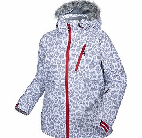 Trespass Womens Holyoke Ski Jacket - Silver/Grey Print, XX-Small