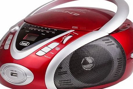 Trevi CMP-542 Ghetto Blaster Red USB CD MP3