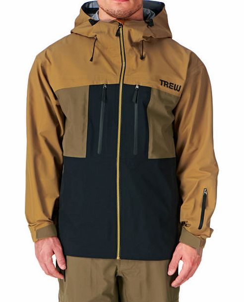 Trew Mens Trew Cosmic Snow Jacket - Khaki