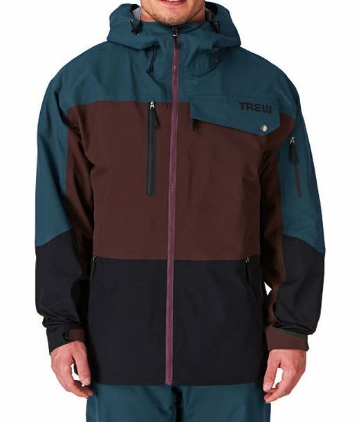 Trew Mens Trew Pow Funk Snow Jacket - Maroon