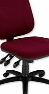 Trexus Intro Maxi Operator Chair Asynchronous High Back H590mm W530xD470xH480-610mm Claret