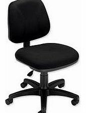 Trexus Intro Operators Chair Fixed Medium Back H390mm Seat W490xD450xH430-540mm Black