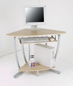 Intro Shelford Corner Workstation Silver