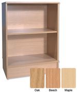 Modular Storage Double Shelf Unit Large with Shelf W750xD400xH805mm Beech