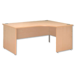 Plus Classic Panel-end Desk Radial 1600mm