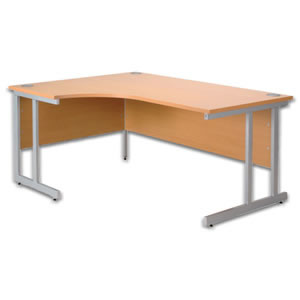 Trexus Plus Desk Cantilever Radial Left-hand