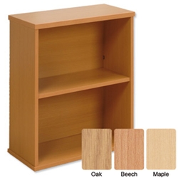 Plus Desk High Bookcase Oak