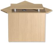 Reception Corner Linking Unit W800xD800xH835mm Oak